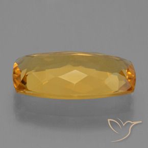 Citrine Doré-orange foncé naturelle Coussin, 3.94 ct, VVS-VS