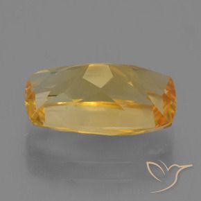 Citrine Or orange foncé naturelle Coussin, 3.22 ct, VS