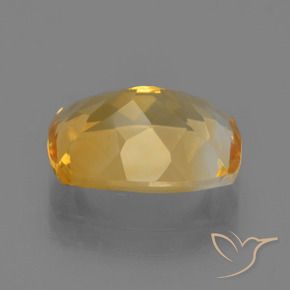 Citrine Orange doré profond naturelle Coussin, 2.95 ct, VVS-VS