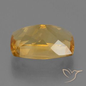 Citrine Doré moyen-foncé naturelle Coussin, 3.66 ct, VVS-VS