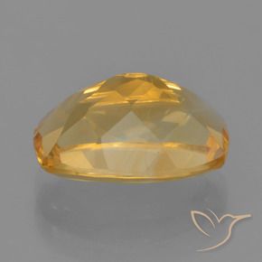 Citrine Orange doré profond naturelle Coussin, 3.32 ct, VVS-VS