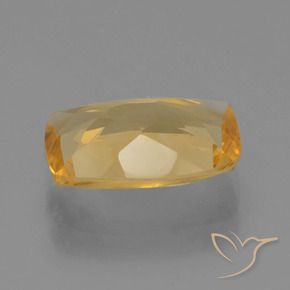 Citrine Doré moyen-foncé naturelle Coussin, 2.45 ct, VS