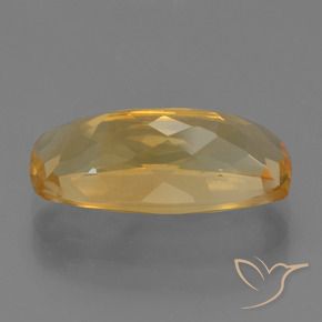 Citrine Doré moyen-foncé naturelle Coussin, 3.99 ct, VVS-VS