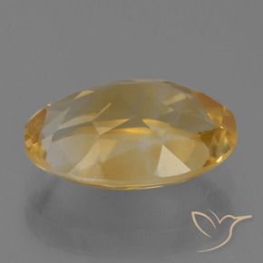 Citrine Doré moyen-foncé naturelle ovale, 3.04 ct, VVS-VS