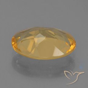 Citrine Doré moyen-foncé naturelle ovale, 2.90 ct, VVS-VS