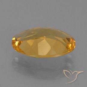 Citrine Doré moyen-foncé naturelle ovale, 2.12 ct, VVS-VS