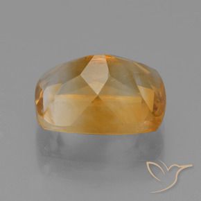 Citrine Orange doré profond naturelle Coussin, 3.12 ct, VS