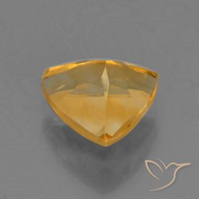 Citrine Orange-or moyen-léger naturelle Trillion, 1.55 ct, VS