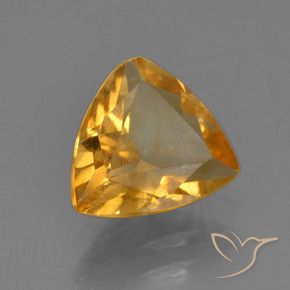 Citrine Orange-or naturelle Trillion, 1.38 ct, VS