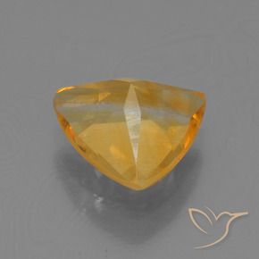 Citrine Orange-or naturelle Trillion, 1.38 ct, VS