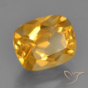 Citrine Or orange foncé naturelle Coussin, 2.76 ct, VS