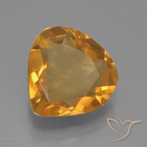 Citrine Or orange foncé naturelle En forme de poire, 2.20 ct, VS