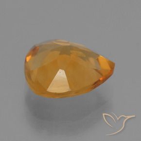 Citrine Or orange foncé naturelle En forme de poire, 2.20 ct, VS