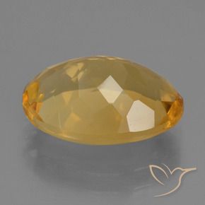 Citrine Doré foncé naturelle ovale, 3.95 ct, VS