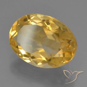 Citrine Doré naturelle ovale, 3.28 ct, VVS-VS