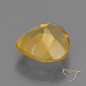Citrine Doré foncé naturelle En forme de poire, 1.45 ct, VS
