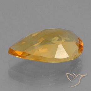Citrine Doré moyen-foncé naturelle En forme de poire, 2.41 ct, VVS-VS