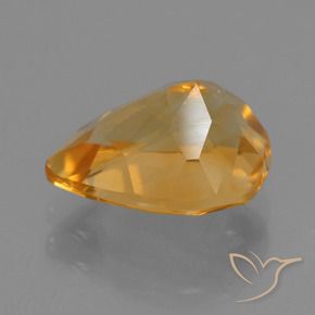 Citrine Orange-or naturelle En forme de poire, 2.32 ct, VS