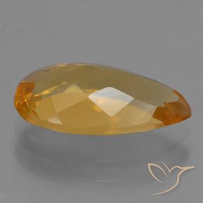 Citrine Or orange foncé naturelle En forme de poire, 2.36 ct, VVS-VS