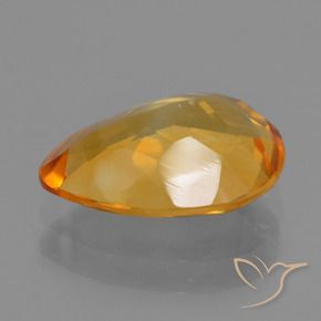 Citrine Doré-orange foncé naturelle En forme de poire, 2.23 ct, VS