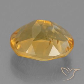 Citrine Orange doré profond naturelle ovale, 4.71 ct, VS-SI