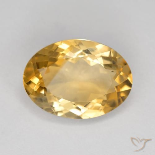 5.30ct Naturel Doré Citrine, ovale, VVS-VS