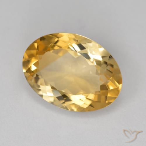 Citrine Doré naturelle ovale, 5.30 ct, VVS-VS