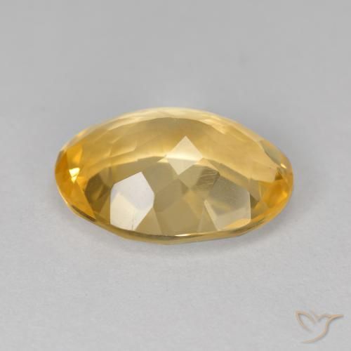 Citrine Doré naturelle ovale, 5.30 ct, VVS-VS