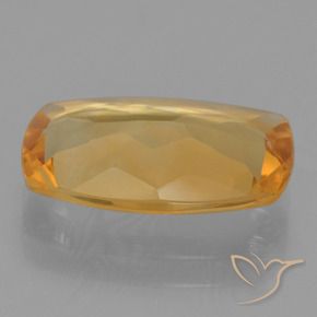 Citrine Or orange foncé naturelle Coussin, 3.55 ct, VVS-VS