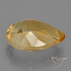 Citrine Doré moyen-foncé naturelle En forme de poire, 4.72 ct, VS