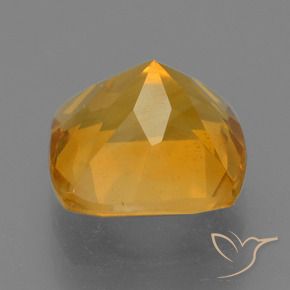 Citrine Or orange foncé naturelle Coussin, 1.90 ct, VS