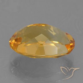 Citrine Or orange foncé naturelle ovale, 2.90 ct, VS