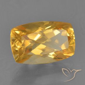 Citrine Doré moyen naturelle Coussin, 2.65 ct, VVS-VS