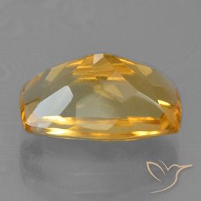 Citrine Doré-orange foncé naturelle Coussin, 4.24 ct, VVS-VS