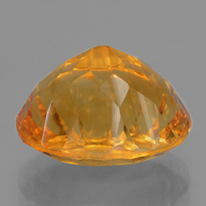 Citrine Jaune doré naturelle Coupe ovale, 6.41 ct, VS