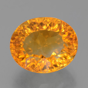 Citrine or naturelle coupe ovale, 5,00 ct, VS