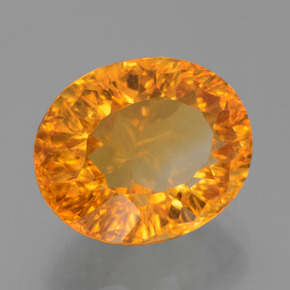 Citrine or naturelle coupe ovale, 5,00 ct, VS