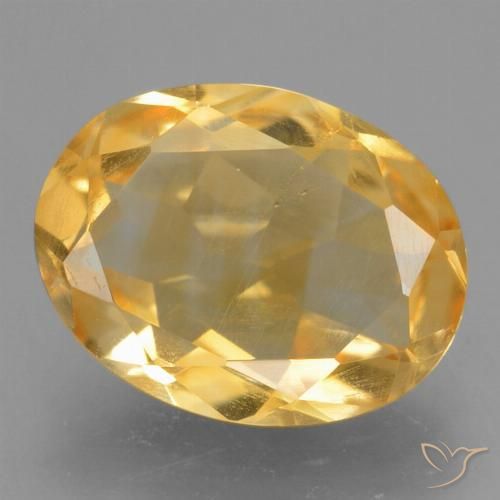 Citrine Doré naturelle ovale, 1.81 ct, VS