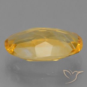 Citrine Orange-or moyen-léger naturelle ovale, 2.70 ct, VS