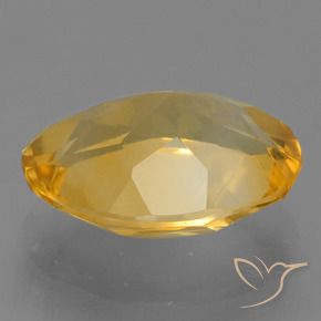 Citrine Orange-or moyen-léger naturelle ovale, 2.63 ct, VVS-VS