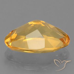 Citrine Or orange foncé naturelle ovale, 2.42 ct, VVS-VS