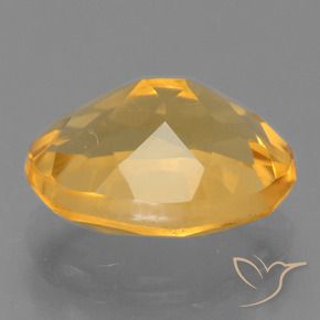 Citrine Orange-or moyen-léger naturelle ovale, 2.10 ct, VS