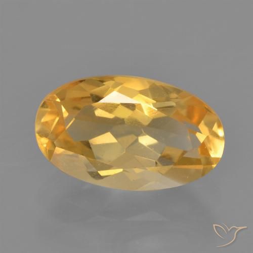 Citrine Orange-or naturelle ovale, 2.13 ct, VVS-VS