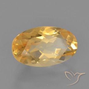 Citrine Orange-or naturelle ovale, 2.13 ct, VVS-VS
