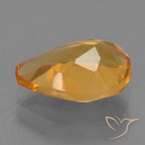 Citrine Orange moyen naturelle En forme de poire, 2.02 ct, VS