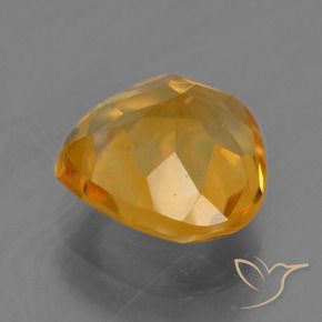 Citrine Doré-orange foncé naturelle En forme de poire, 1.86 ct, VS