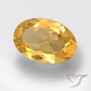 Citrine Or moyen naturelle ovale, 2.41 ct, VVS-VS