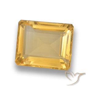 Citrine Or naturelle Octogone / coupe Émeraude, 4.74 ct, VVS