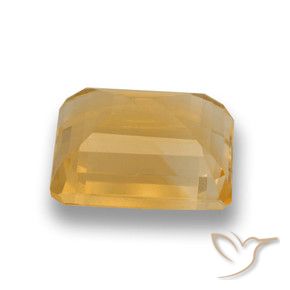 Citrine Or naturelle Octogone / coupe Émeraude, 4.74 ct, VVS