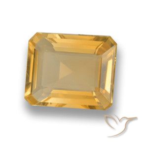 Citrine Or moyen naturelle Octogone / coupe Émeraude, 3.81 ct, VVS
